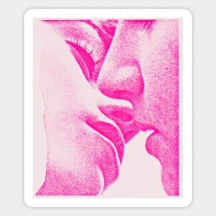 Kiss /// Vintage Style Aesthetic Relationship Magnet